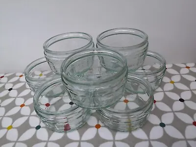 Buy 8 X Matching Gu Glass Pots / Ramekins - Curved Shape • 4£