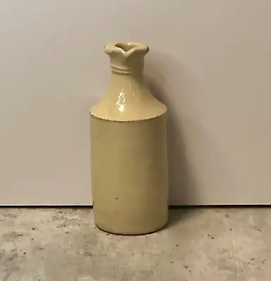 Buy Antique Bottle - Beige Stoneware Pottery - Stamped RICE V 19th Century Ink 5.25  • 20£