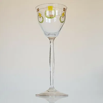 Buy Art Nouveau Theresienthal Jugendstil Enamelled Glass Wine Hock C1905 • 60£
