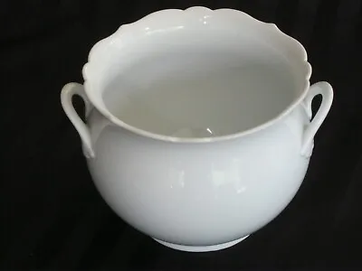 Buy C-189 AK Kaiser West German Glossy White Porcelain Handled Pot Planter • 14.36£