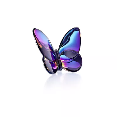 Buy Baccarat Crystal Papillon Lucky Butterfly Blue Scarabee #2609987 Brand Nib F/sh • 307.35£