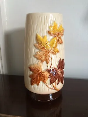 Buy Vintage Sylvac Vase Autumn Leaf Design 4011 Sylvac Excellent - Original Label • 12.95£