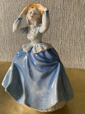 Buy Coalport China Lady Figure Doll Louise Blue Dress Perfect • 29.99£