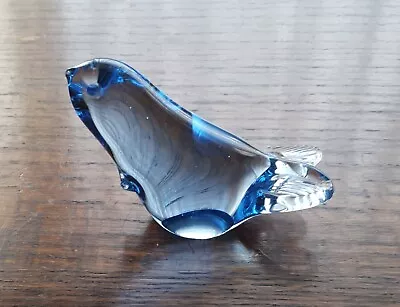 Buy Small Blue Glass Seal - 6 & 1/2cm X 9cm X 3cm. • 2£