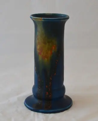 Buy Art Deco Clews Chameleon Ware Vase, Blue, Orange Yellow • 9.99£