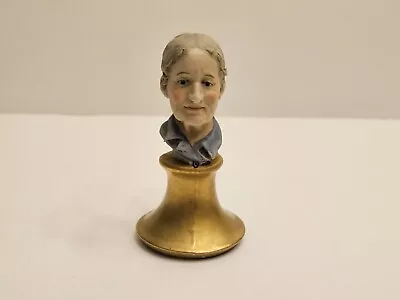 Buy Vintage Benacchio Signed Bisque Lady Miniature Bust Pedestal • 47.90£