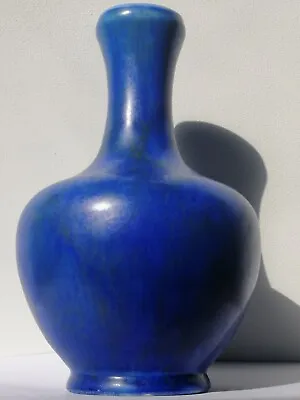 Buy Clews & Co Tunstall CHAMELEON WARE  Cobalt Art Deco Vase 21cm In Excellent Cond • 40£
