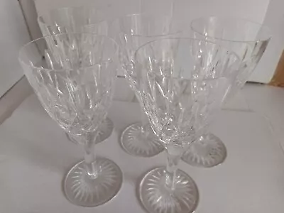 Buy A Set Of 5 Stuart Crystal Wine Glasses  17 Cms Free Uk P+p Great Condition Look • 25£