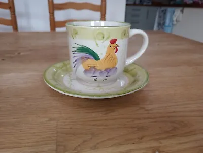 Buy Scotts Of Stow Cockerel Design, Hand Painted Ceramic Tea Cup And Saucer • 4.50£