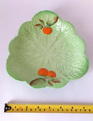 Buy Vintage Carlton Ware Green Lettuce Leaf Dish With Red Tomatoes • 4.99£