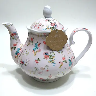 Buy Floral Light Pink Teapot Kent Pottery Ashley Grace Collection 2 Cup Cottagecore • 32.72£