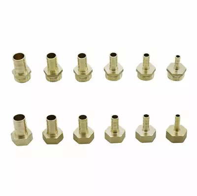 Buy Hose Barb Tail Fitting 1/2 BSP To 6mm,8mm,10mm,12mm.Female Male Thread,connector • 3.65£
