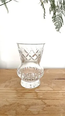 Buy Vintage Crystal Cut Glass Bud Vase- 9.5cm Tall • 14.50£