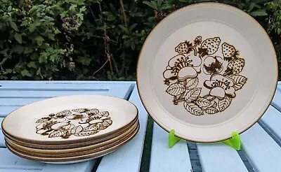 Buy Vintage Kiln Craft 9  Strawberry Bramble Dinner Plates Sold In Sets Of 2 • 15£