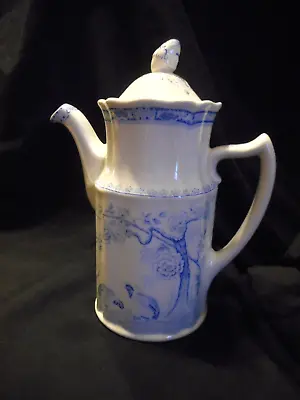 Buy Antique Furnivals Porcelain Quail Blue Pattern Tea Pot 1913 Mark England • 188.50£