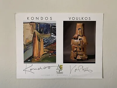 Buy RARE Gregory Kondos Peter Voulkos Art Exhibition Poster Print SIGNED C. 2001 • 337.03£