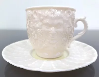 Buy 1980s Belleek Coffee Bacchus Cup And A Limpet Saucer, Not A Pair Vgc • 18.95£