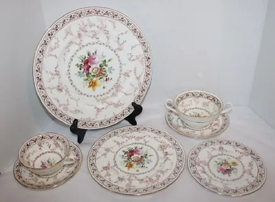 Buy Vintage Royal Cauldon Floral Melody Bone China Dinner Set England • 143.11£