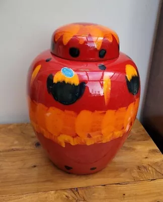 Buy Poole Pottery VOLCANO XL Ginger Jar 30cm Boxed • 100£