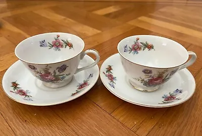 Buy Antique Tea Set Of 6 Silver China Tea Cups And Saucers Made In Occupied Japan • 28.46£