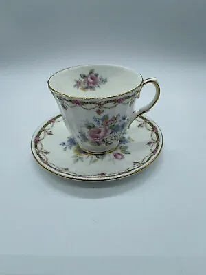 Buy Vintage Duchess Tea Cup And Saucer Floral Pattern Bone China England • 14.38£