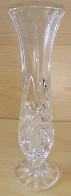 Buy Vintage Retro Webb Continental Lead Crystal Glass Bud Vase 18cm Tall. No Box. • 4.96£