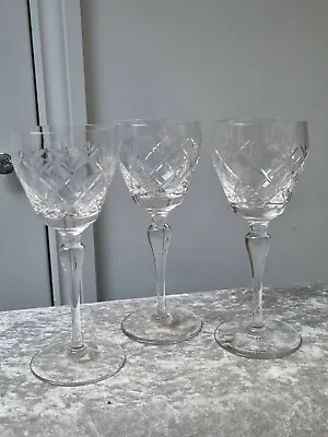 Buy 3x Stuart Crystal Small Wine Glasses #1 • 9£