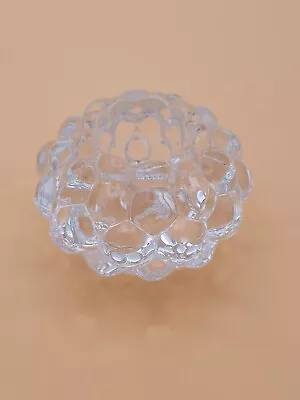 Buy Orrefors Crystal Votive Candle Raspberry Pair Bubble Art Glass Anne Nilsson Tea • 17.99£