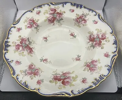 Buy Early Floral & Blue / Gold Edged Royal Cauldon Pottery Dish Bowl Lovely 9.75” • 19.99£