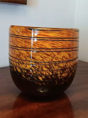 Buy Vintage Vasart Monart Strathearn Art Glass Vase • 85£