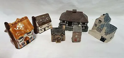Buy 6no Pottery & Ceramic Miniature House Ornaments • 13£