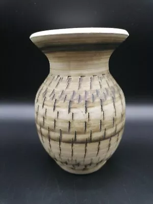 Buy Vintage Bristow Pottery Malta Natural Organic Ceramic Vase Stone Colour  • 20£