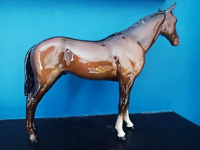 Buy Vintage Beswick Horse - Large Gloss Brown A.F. • 2.99£