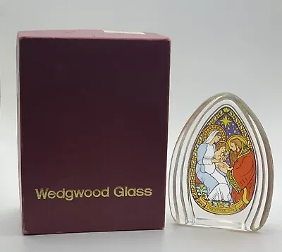 Buy Wedgwood Glass Christmas Paperweight Marked On Base Wedgwood England • 20£