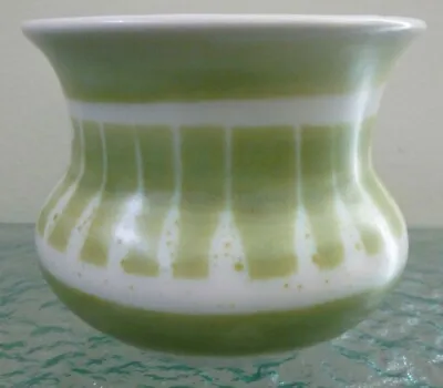 Buy Vintage Aviemore Scotland Pottery Green & White Tactile Glaze Posy Vase  • 24.99£