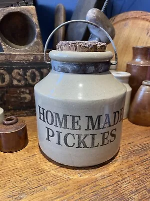 Buy Vintage Moira Pottery Home Made Pickles Stoneware Jar England Crockery 18cm • 15£