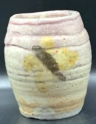 Buy John Griffiths Jones Studio Pottery Vase Or Planter Muted Colors And A Butterfly • 14.23£