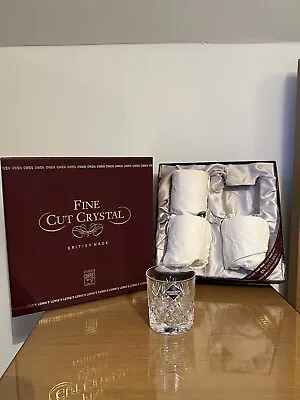 Buy Edinburgh Crystal Whisky Glasses X 4 Boxed - Exclusive Owen Lewis’s Unused Rare • 45£