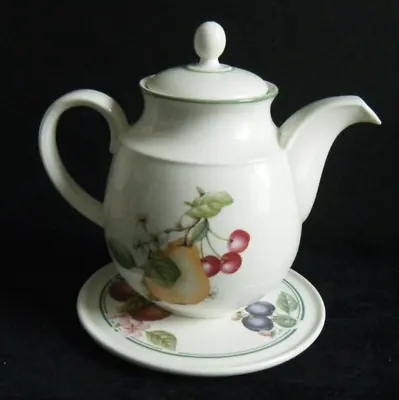 Buy Large 2 Pint St Michael M&S Fine Teapot Ashberry Pattern  Melamine Trivet • 12£