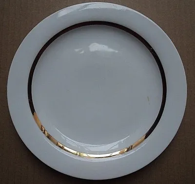 Buy Thomas Germany White/Gold Wide Gold Band Porcelain 17CM Small Side Plate • 1.99£