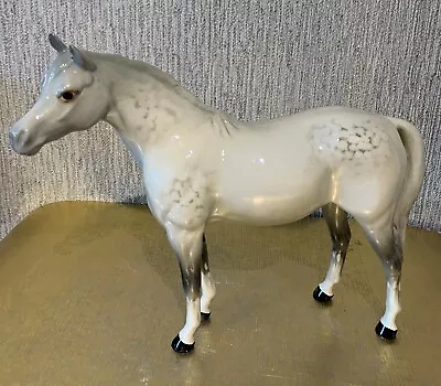 Buy BESWICK HORSE THE ARAB BAHRAM  DAPPLE GREY GLOSS MODEL No. 1771 PERFECT • 85£