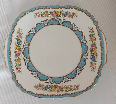Buy Vintage Crown Staffordshire China Floral Serving Plate -  Gold Rimmed/scallopped • 4.99£