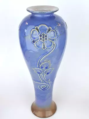 Buy A Tall & Dramatic Doulton Lambeth Art Nouveau Vase By Francis Pope. 16 . • 195£
