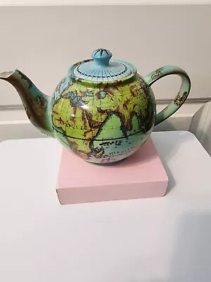 Buy RARE Vintage Paul Cardew’s Designs Terrestrial Globe Ceramic England Teapot Mint • 84.40£