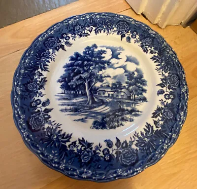 Buy Country Style Staffordshire Hand Engraved W.H. Grindley Thatched Cottage Plate • 12.80£