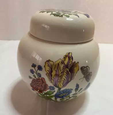 Buy Masons Ironstone Lidded Ginger Jar , Floral & Moth Butterfly Design • 8£