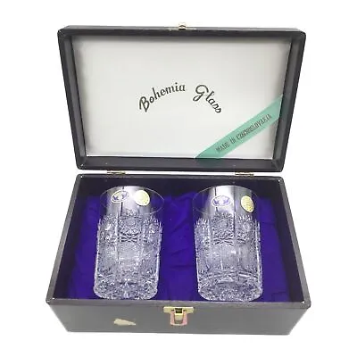 Buy Bohemia Glass Tumbler 500pk Pair Crystal Glass 250ml 24%Pbo Unused • 123.48£