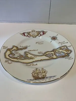 Buy Bermuda Map Plate Vintage. Royal Tuscan Bone China 10.5 Inch Diameter  • 30.67£
