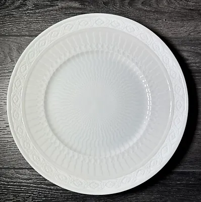 Buy Vintage Royal Copenhagen WHITE FAN Plate Serving Platter Round 11 1/8” • 103.94£
