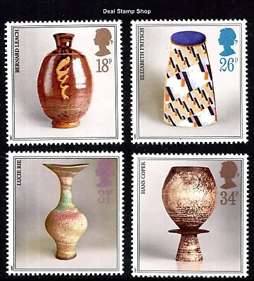 Buy GB 1987 Studio Pottery Complete Set SG1371-4 Unmounted Mint MNH • 1.99£